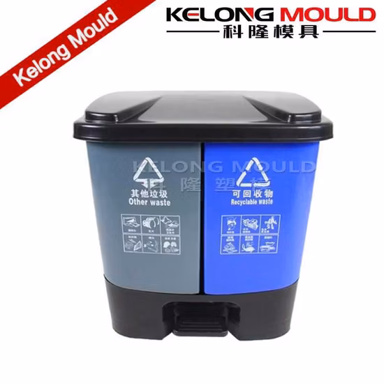 Plastic Garbage Cans Sanitation Trash Can Injection Mold