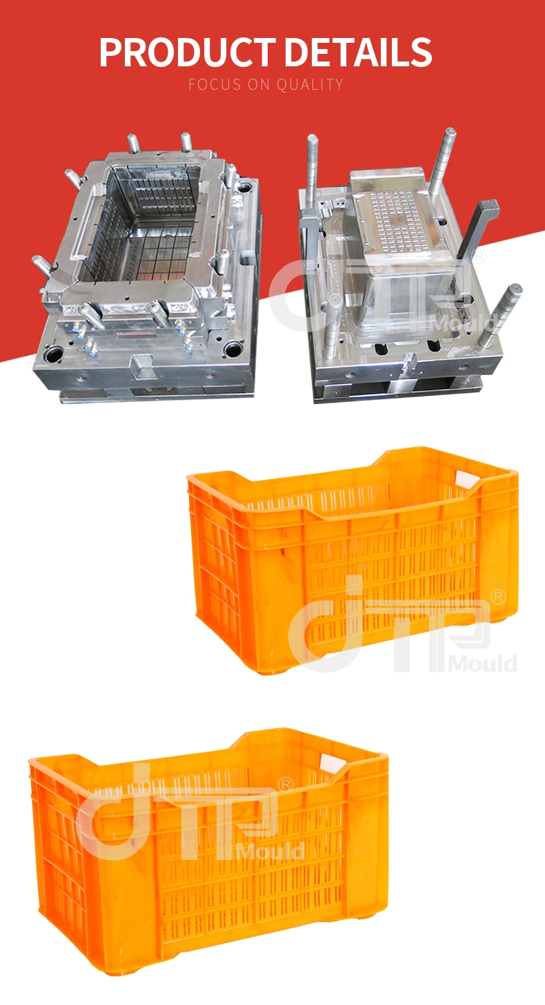 Household Plastic Injection Crate Mold Storage Box Mould